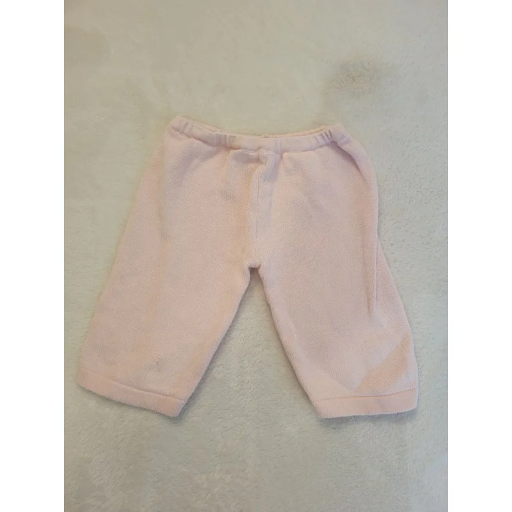 Bundle 2 Vintage Teddy Tots Baby Girl Pink Knit Sets Size 0